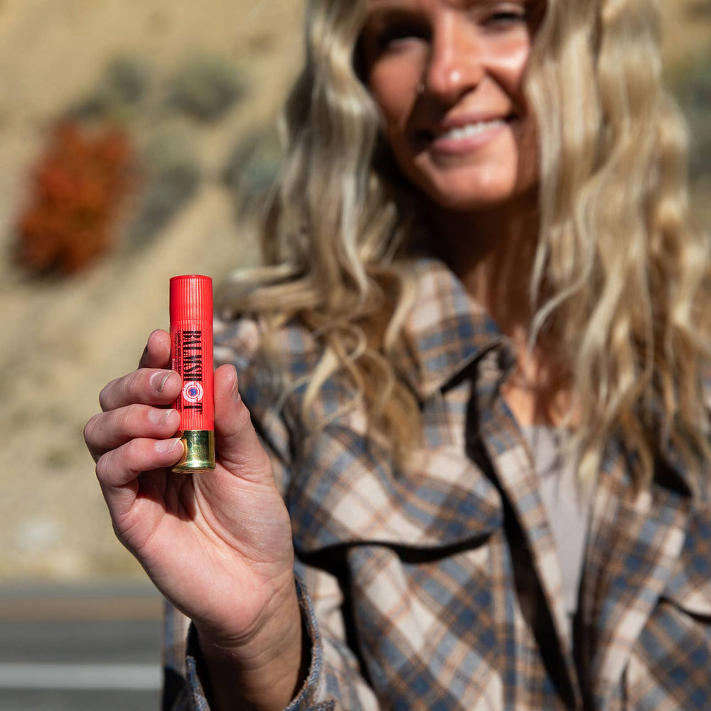 Balmshot Shotgun Shell Lip Balm in Pomegranate