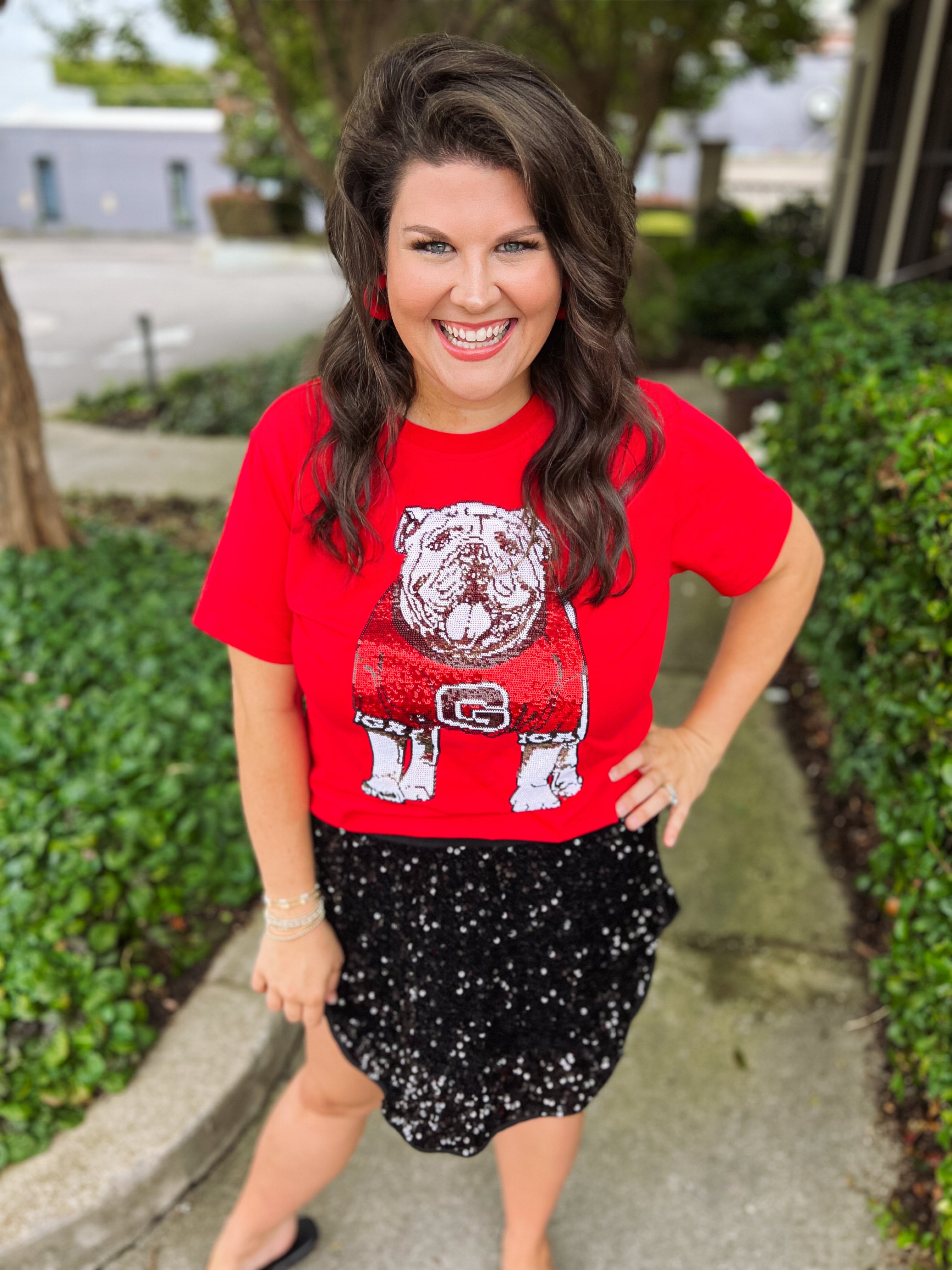 The End Zone Sequin Skort