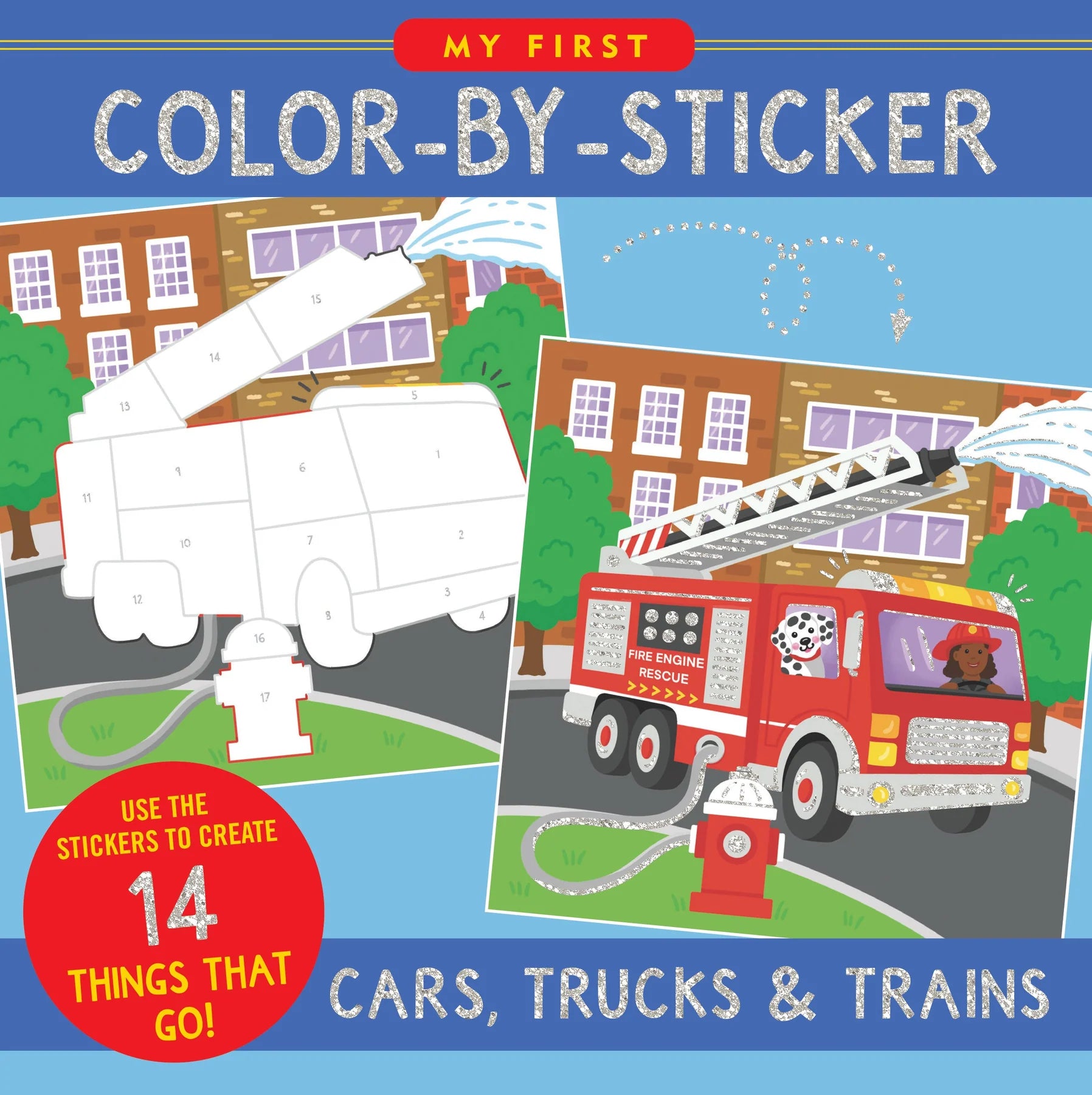 Color By Sticker -- Trucks & Trains