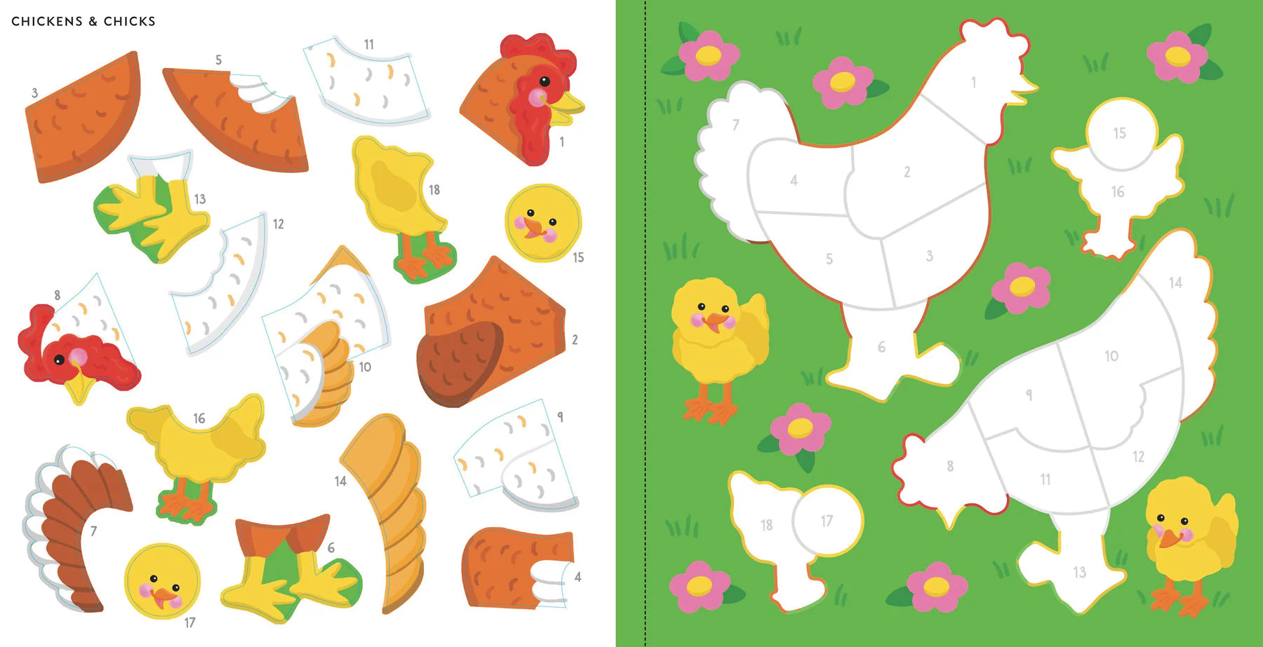 Color By Sticker -- Farm Animals