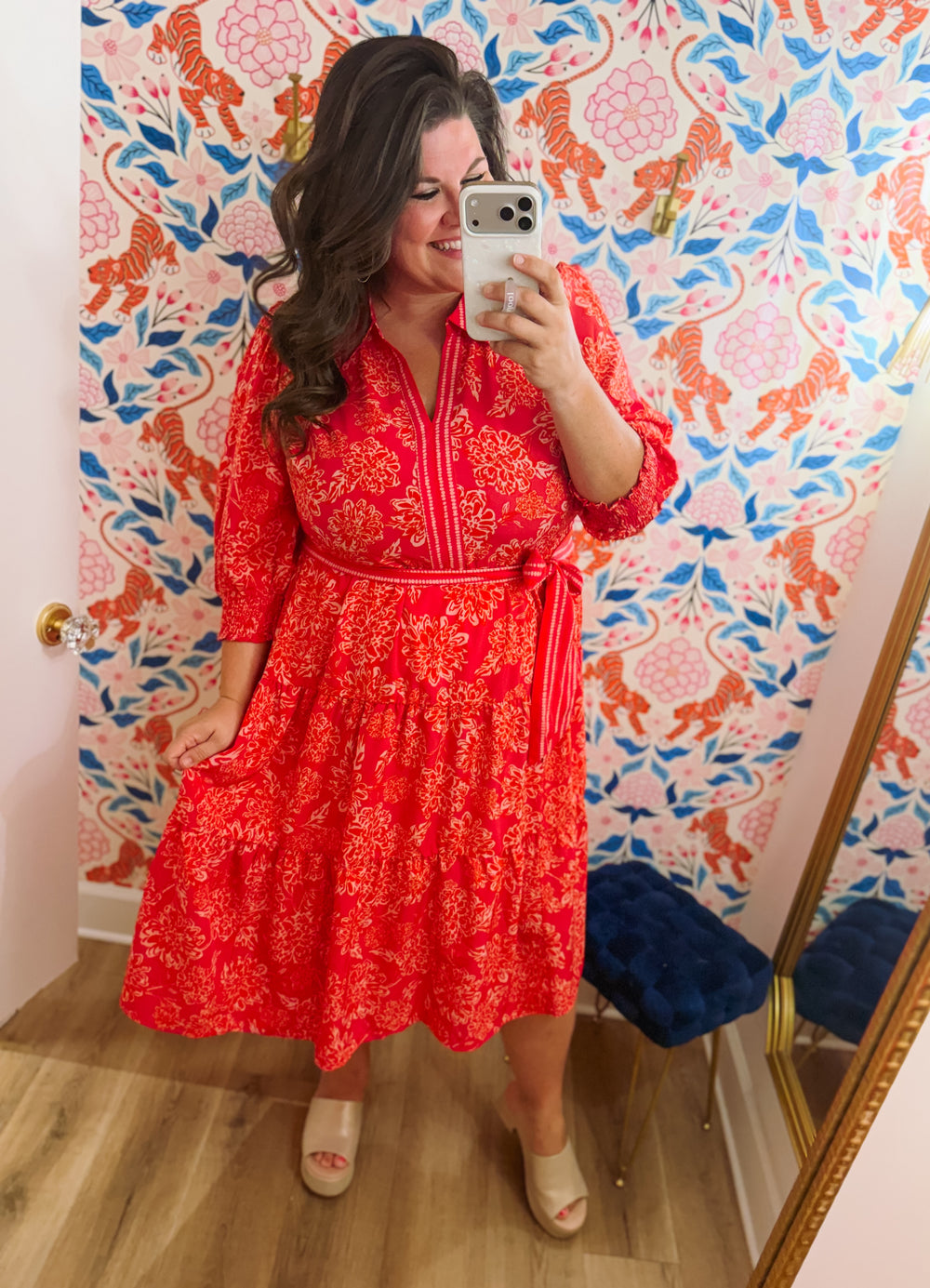 The Eleanor Drift Blooms Dress by Mary Square (S-2X)