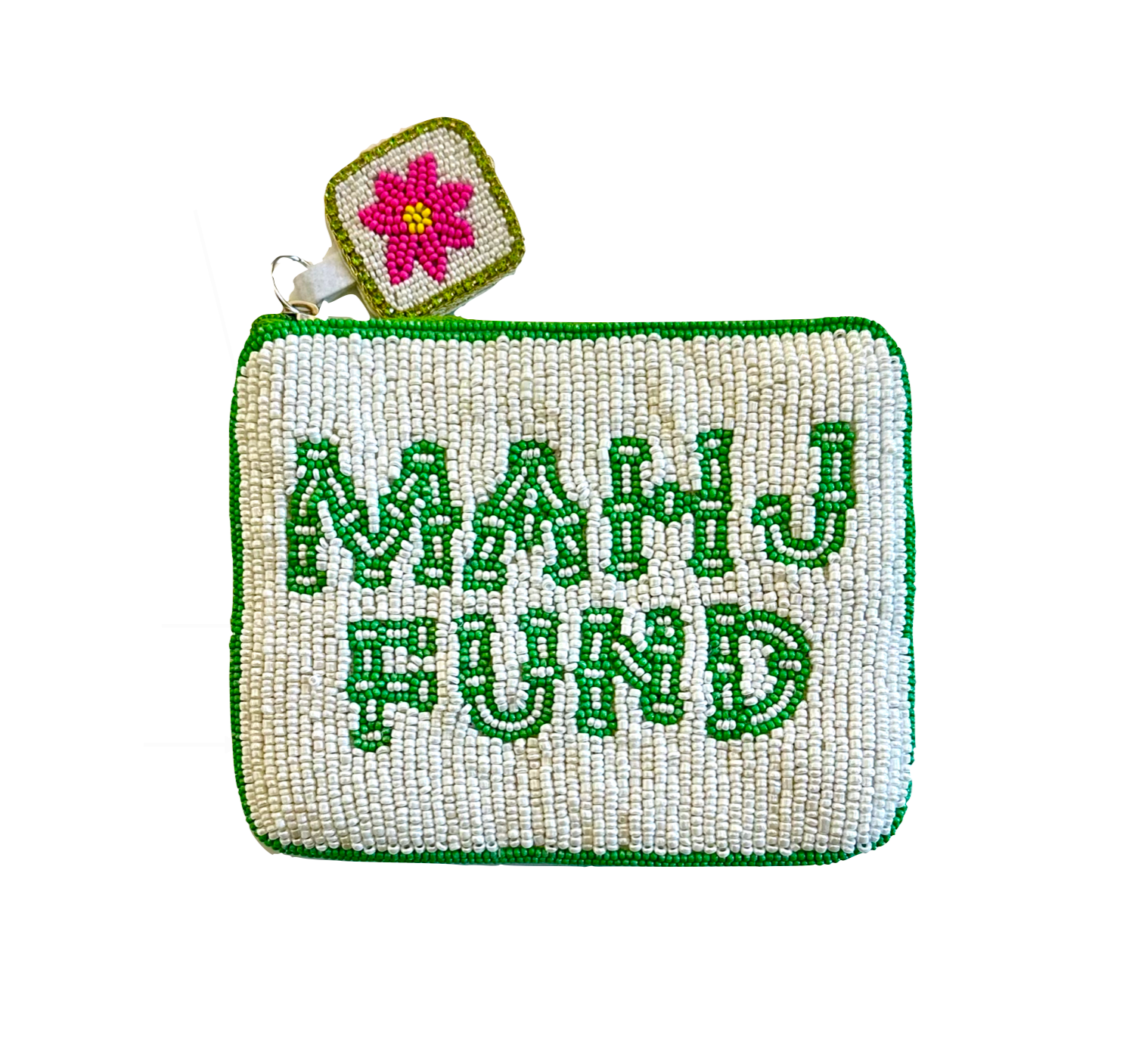 Mahjong Fund Beaded Coin Purse