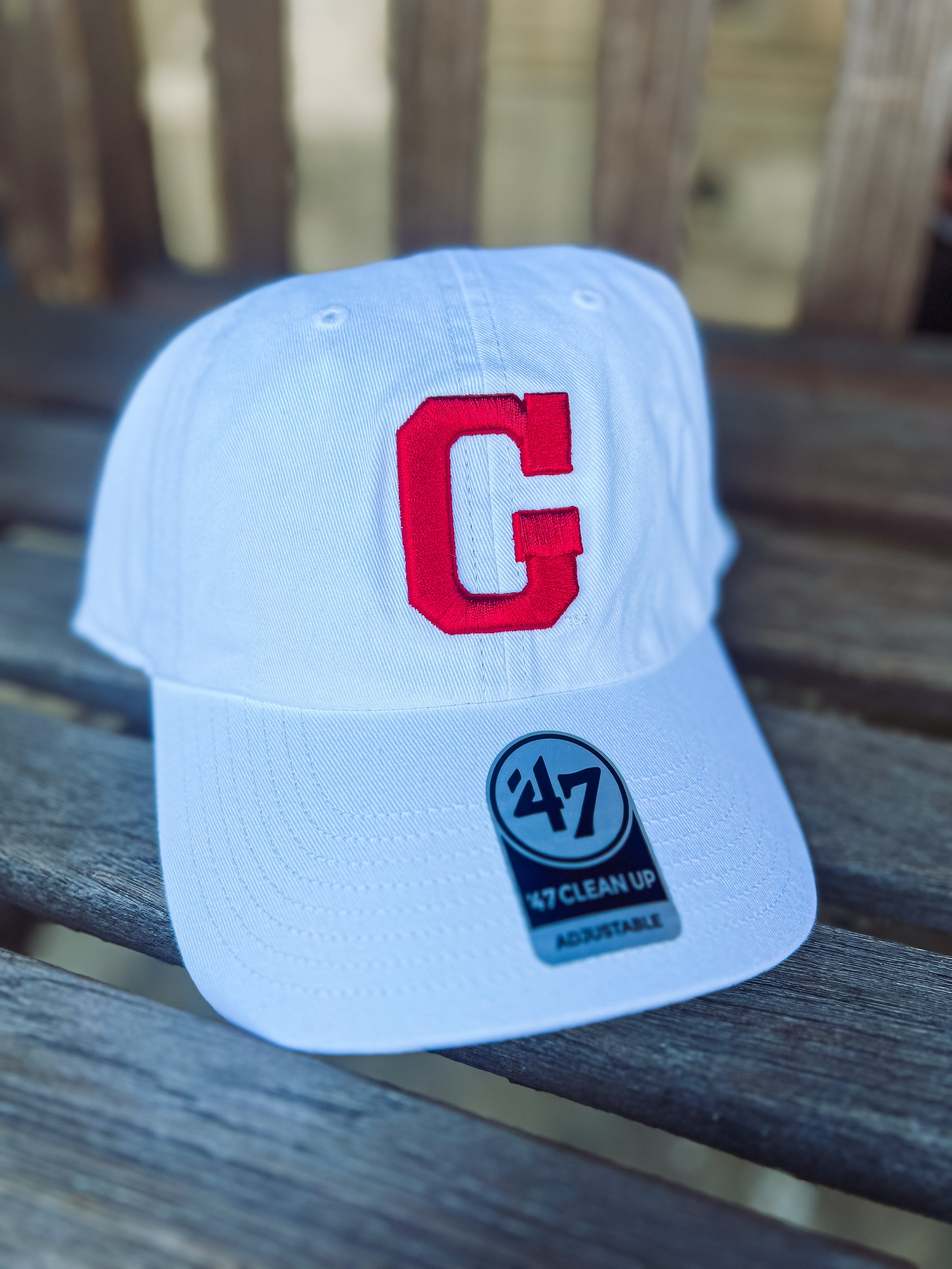 Georgia Bulldogs Red G White Clean Up Hat