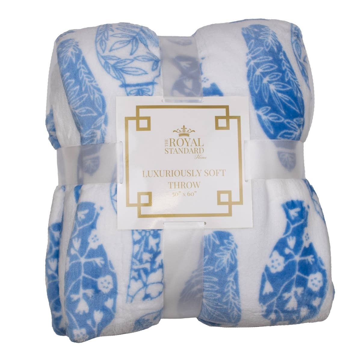 Claire Blue & White Chinoiserie Throw