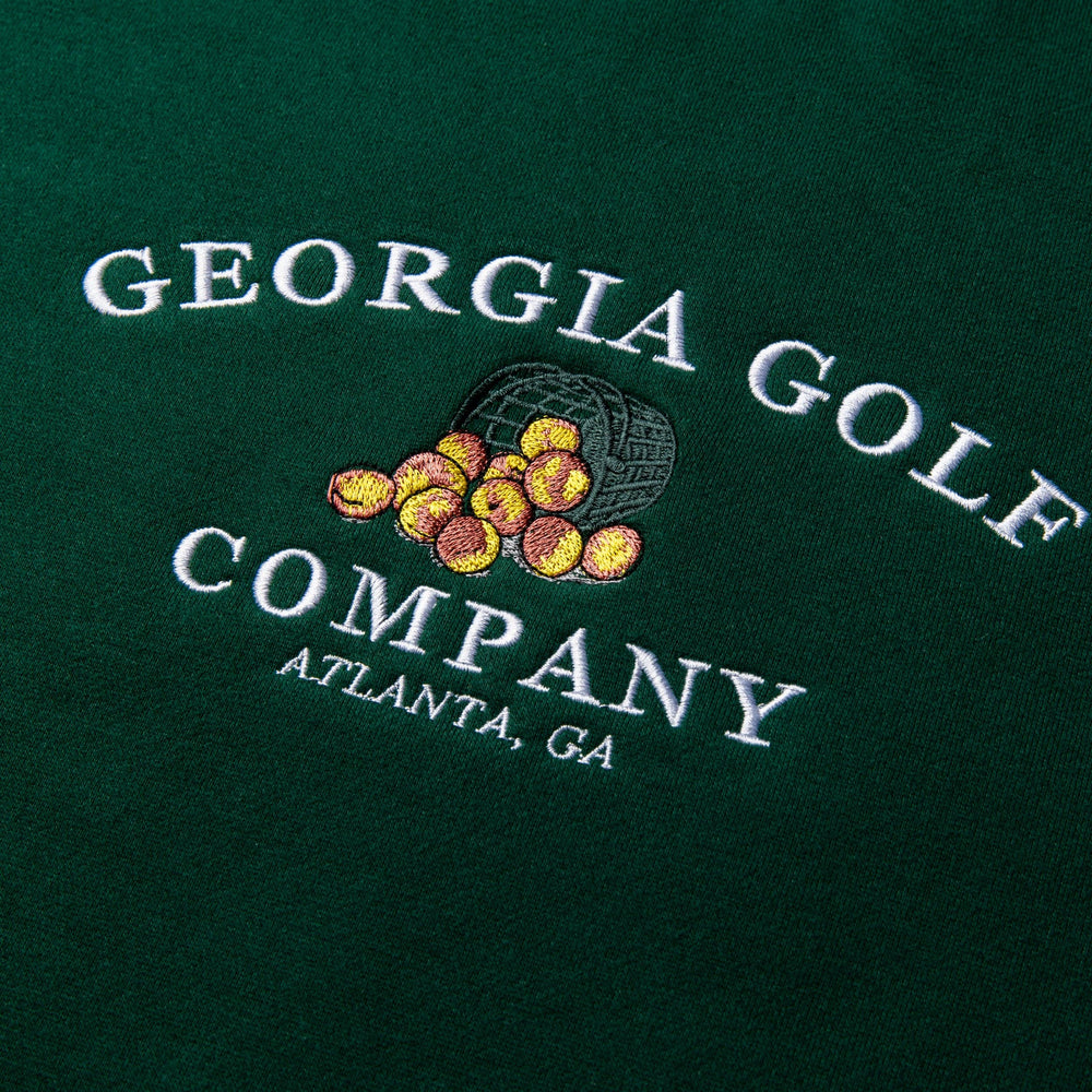 Range Bucket Crewneck in Green By Georgia Golf Company