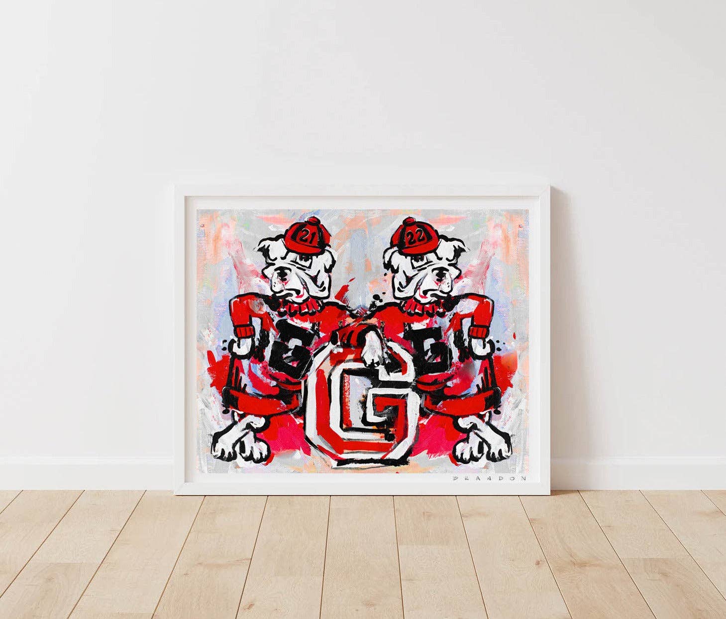 Georgia Bulldogs "Back to Back" UGA Championship Celebration Print- 8x10
