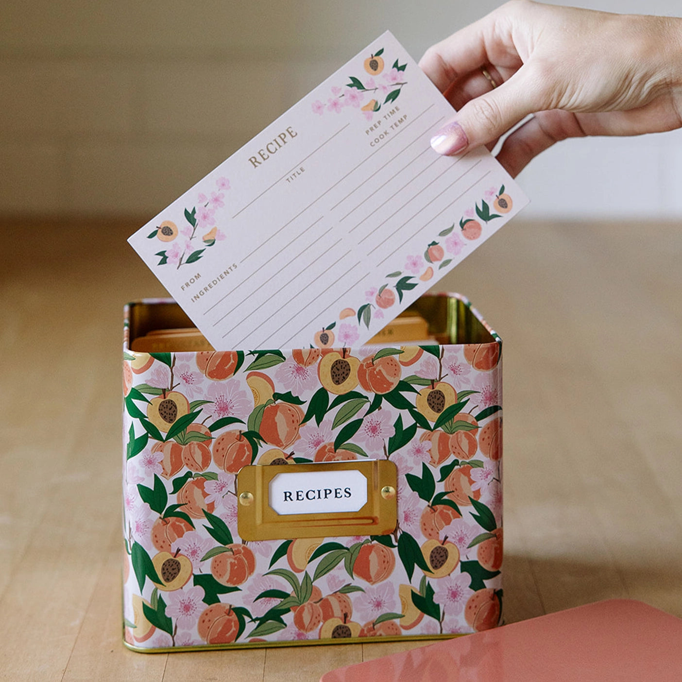 Peach Blossom Recipe Cards