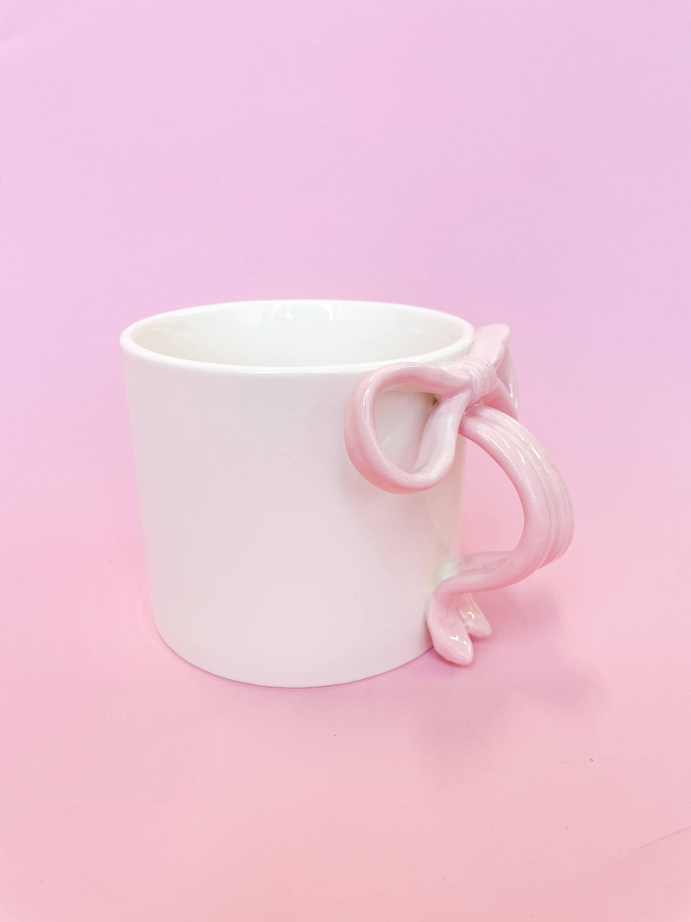 Pink Bow Ceramic Coffee Mug