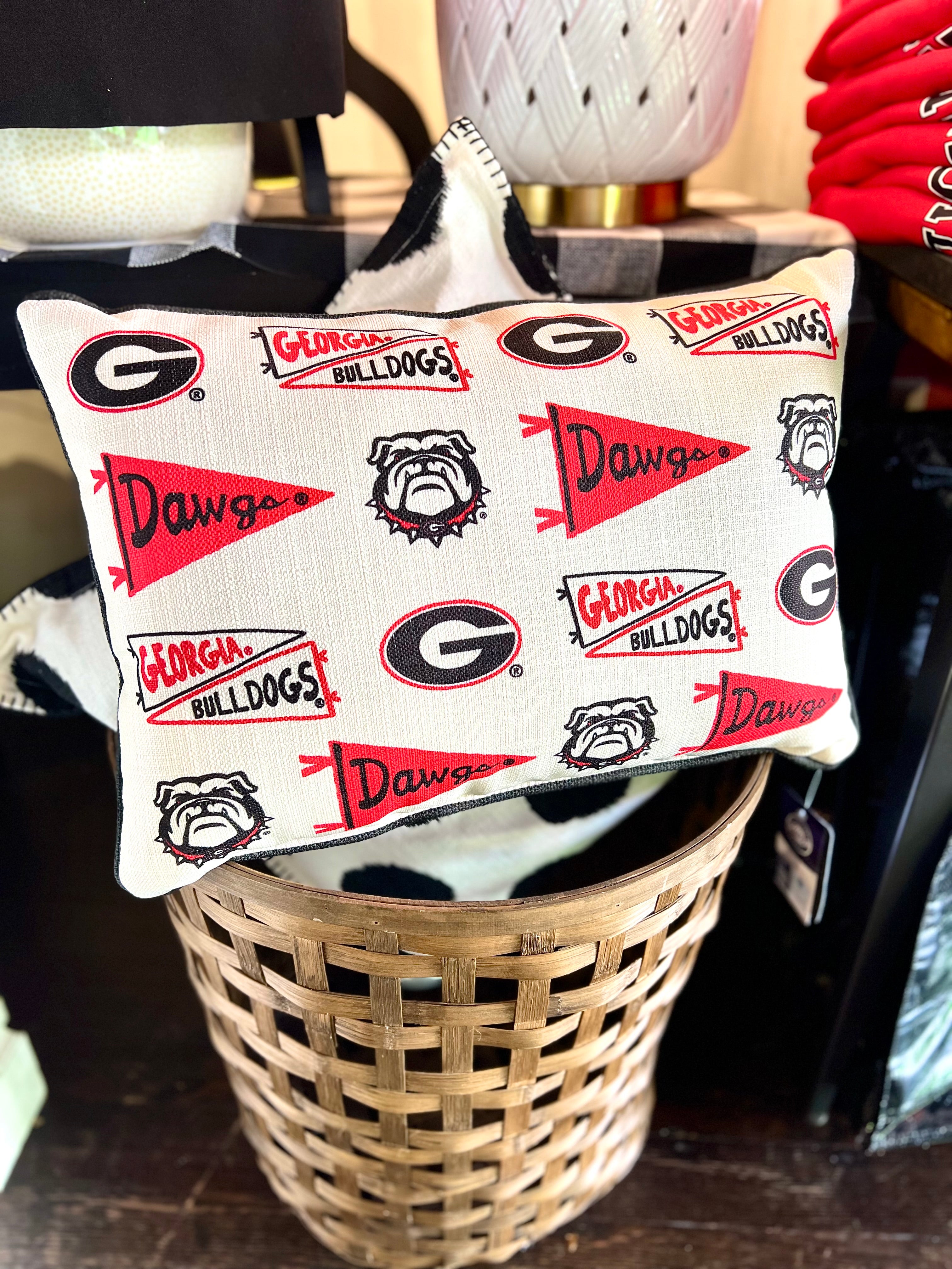 Georgia Bulldogs Collage Pillow