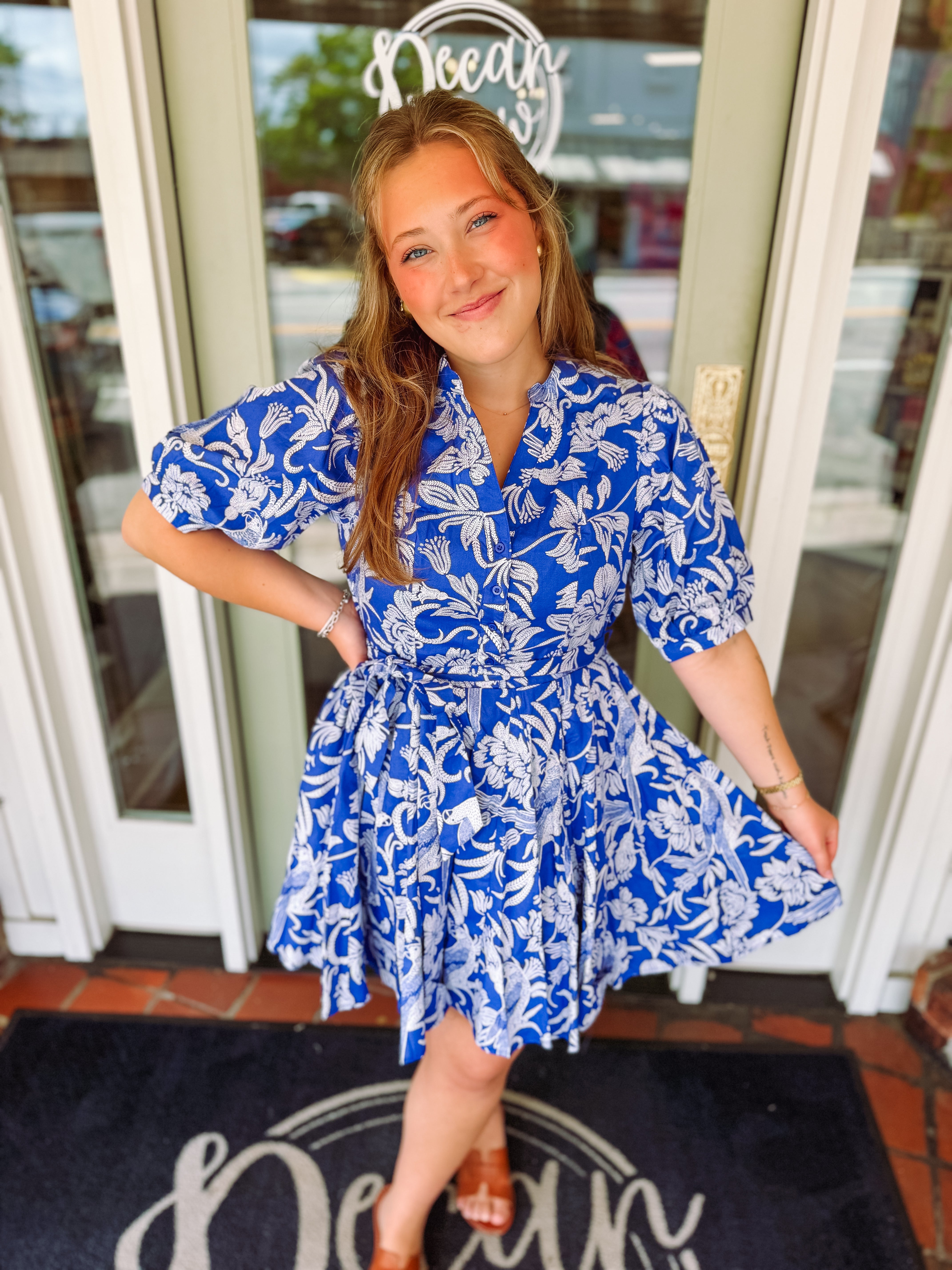 The Wenda Pleated Mini Dress
