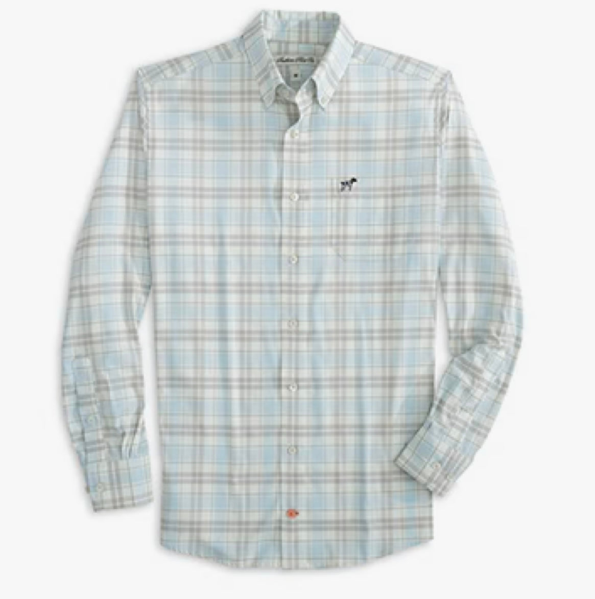 Hadley Luxe Light Button Down in Anchor Down Plaid by Southern Point Co.