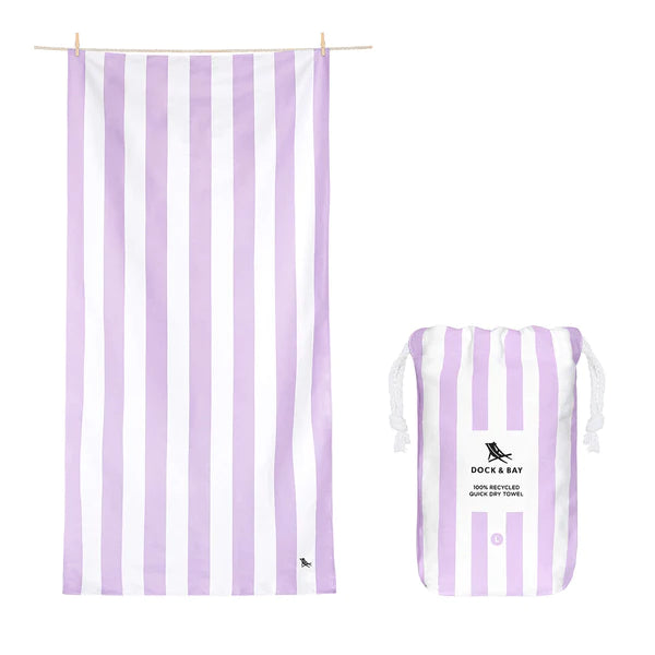 Rylie & Ryan Wedding Registry - Dock and Bay XL Beach Towel in Lombok Lilac