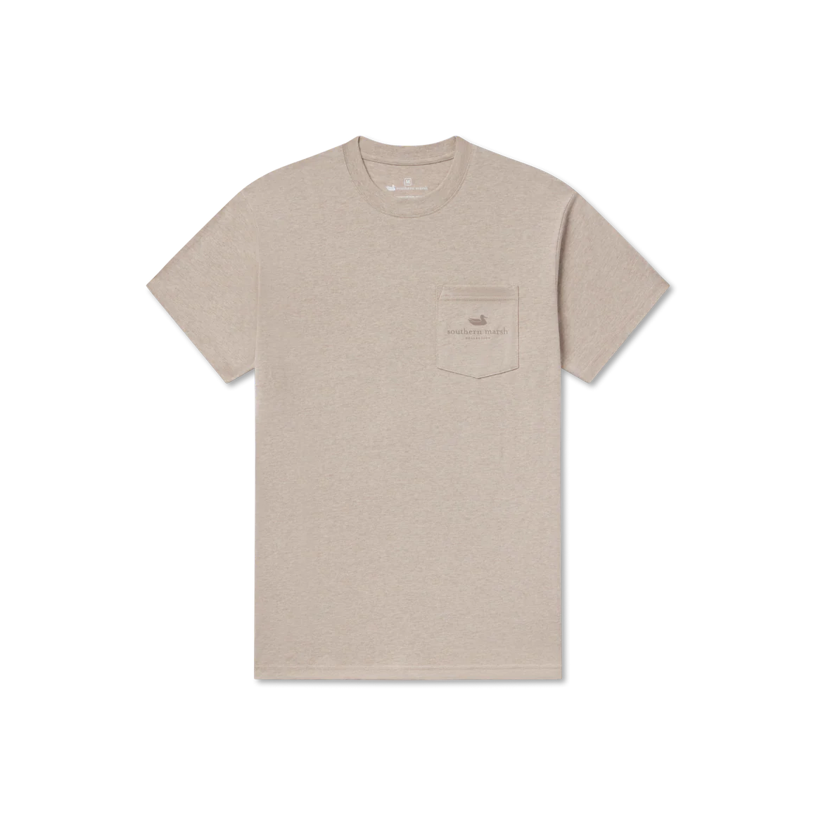Cowboy Badge Tee in Washed Burnt Taupe by Southern Marsh