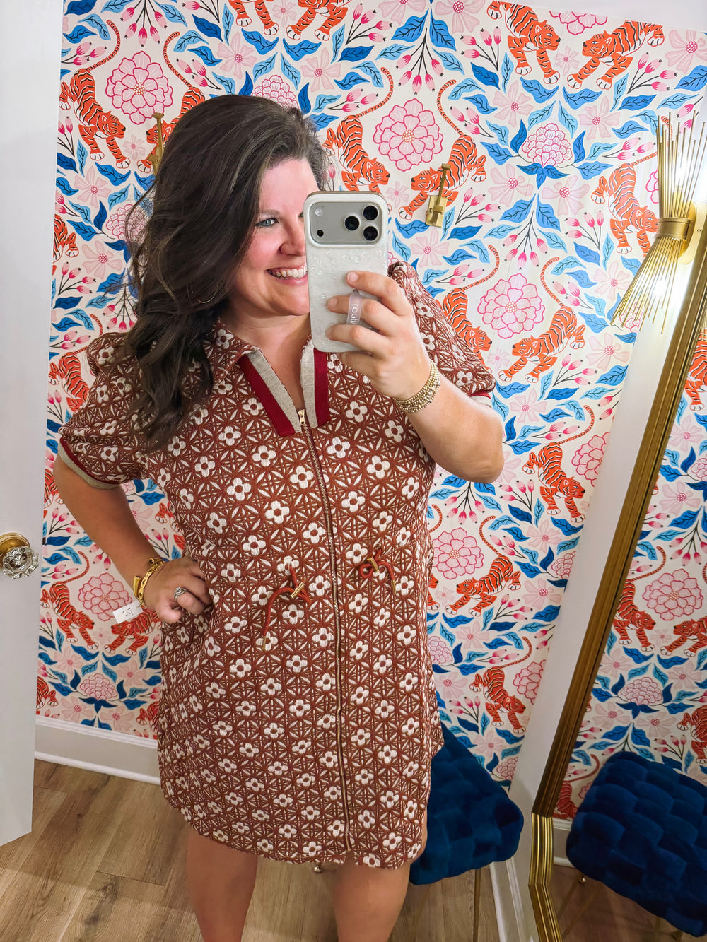 The Nichole Floral Mini Dress (XL-2X)