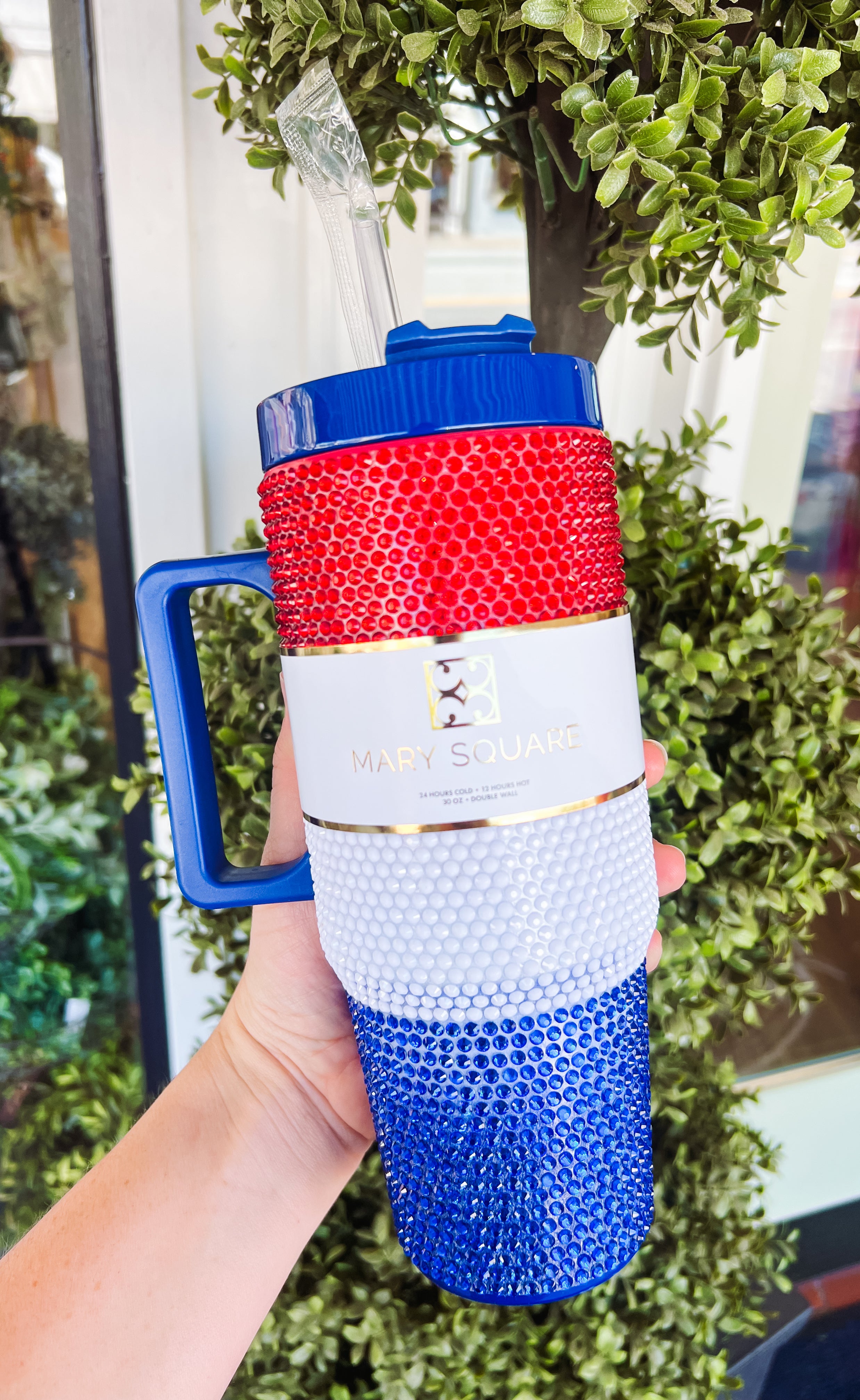 Red, White & Blue 30oz Tumbler