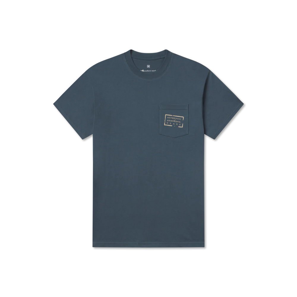 Authentic Tee in Arlington Blue by Southern Marsh
