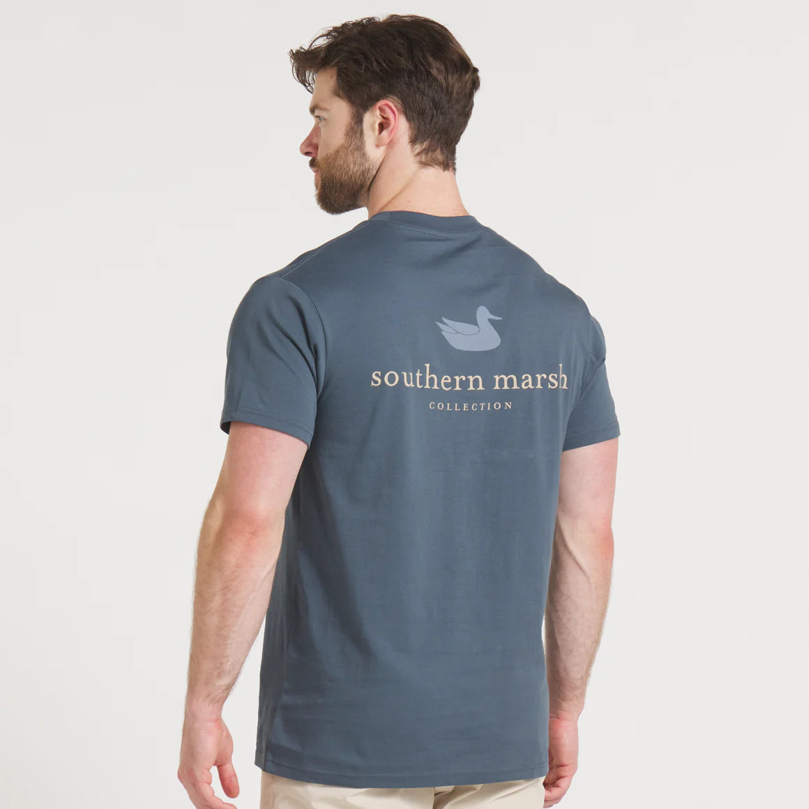 Authentic Tee in Arlington Blue by Southern Marsh