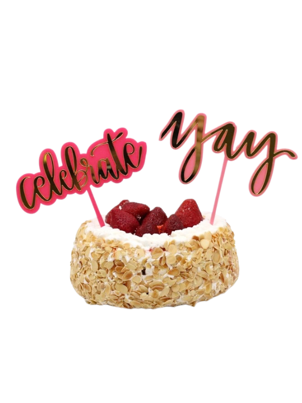 Cake toppers perfect for birthdays, showers, graduations, or just-because moments, these reusable toppers bring the party vibes every single time