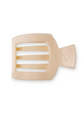 Almond Beige Large Flat Square Clip teleties