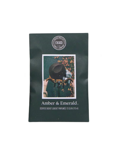 Amber & Emerald scented fall sachet 