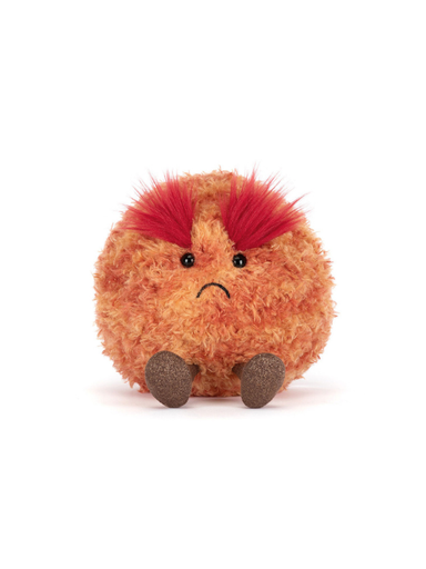 orange fuzzy mars plushie