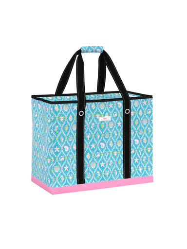 sea print in xl tote bag