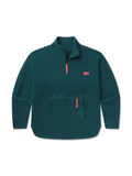 dark green and orange q-zip pullover