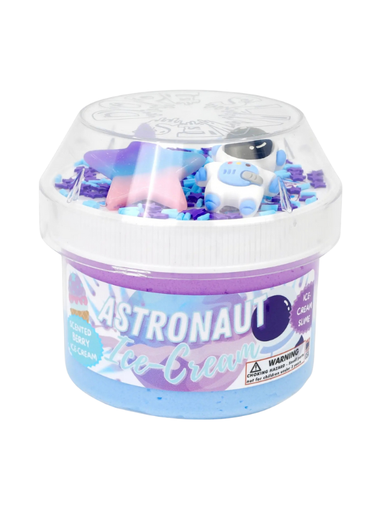 Astronaut themed ice cream slime for kids