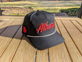 Athens GA Rope Hat in Black and red