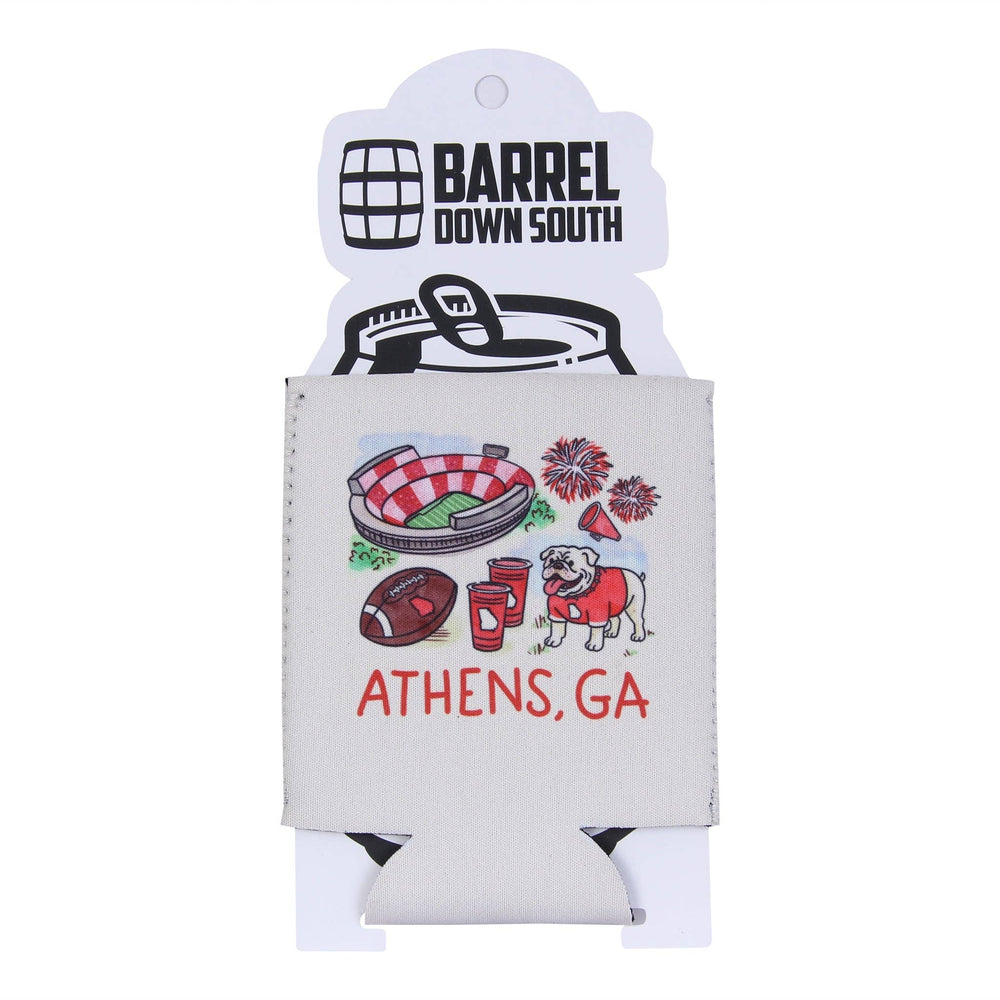 Athens town Georgia Icons Can Koozie