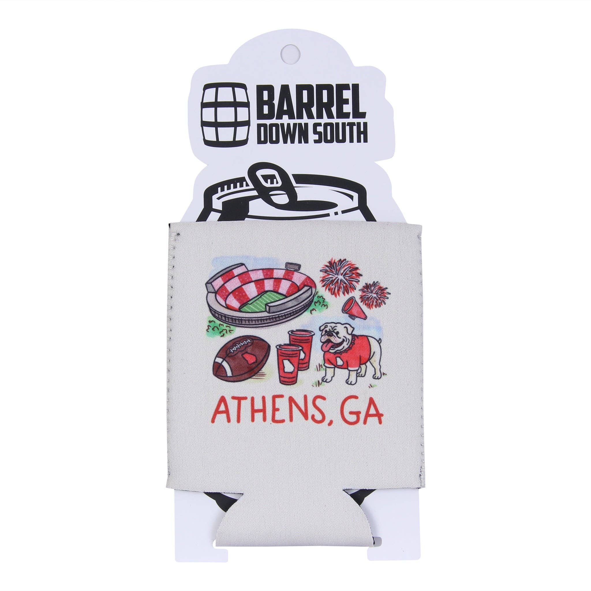Athens town Georgia Icons Can Koozie