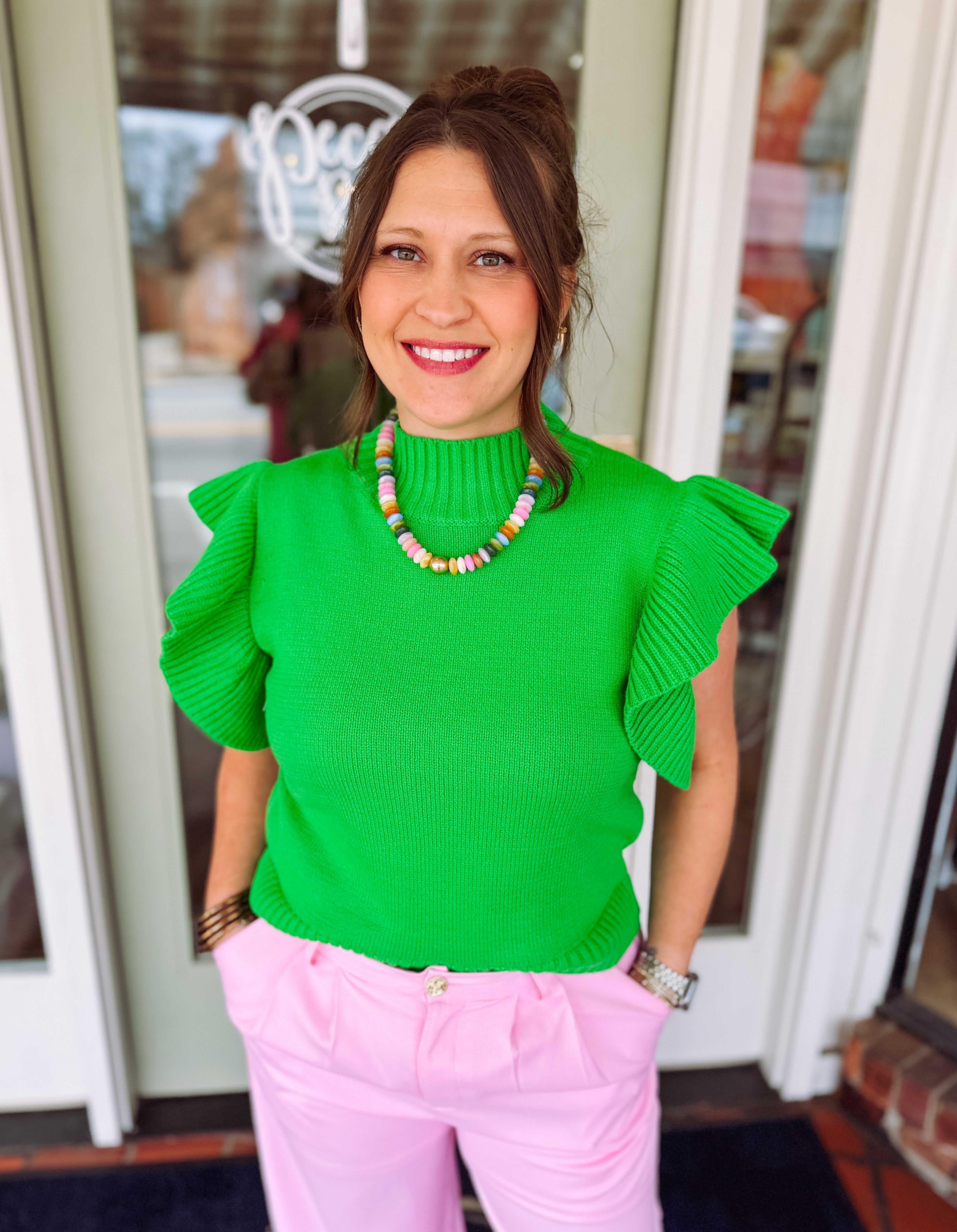 The Addison Ruffle Sleeve Top