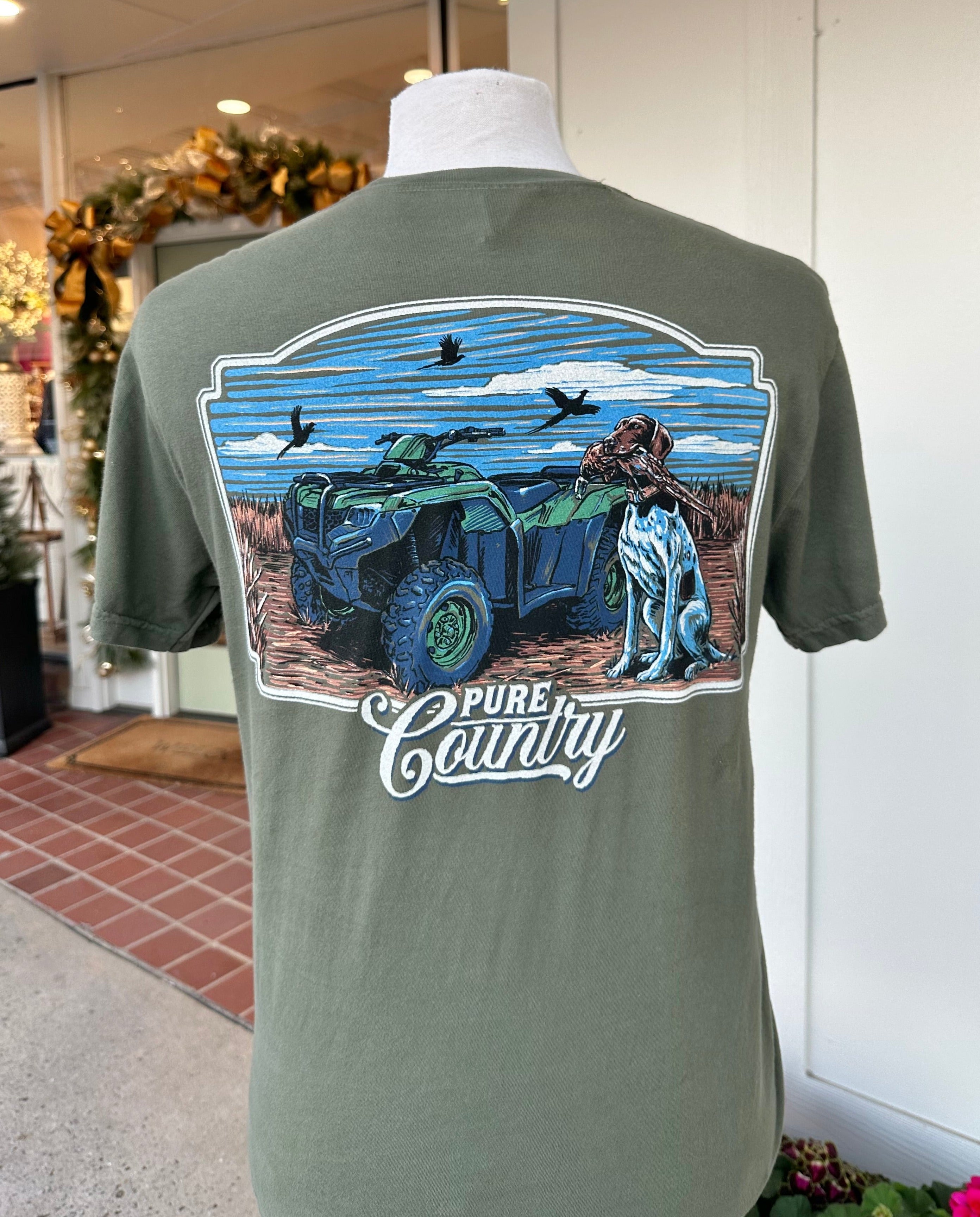 Four Wheeler Pointer Tee by Pure Country