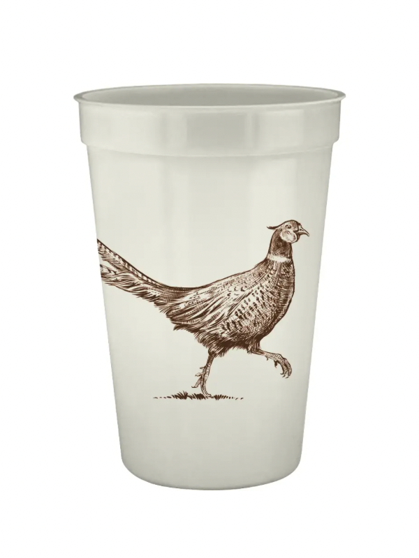 Madison & Tyler Wedding Registry - Pheasant Strut Pearlized Cups (16oz)