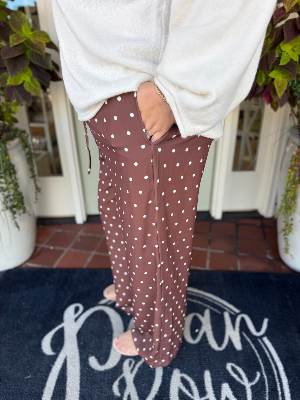 The Daniella Polka Dot Pants (1X-3X)