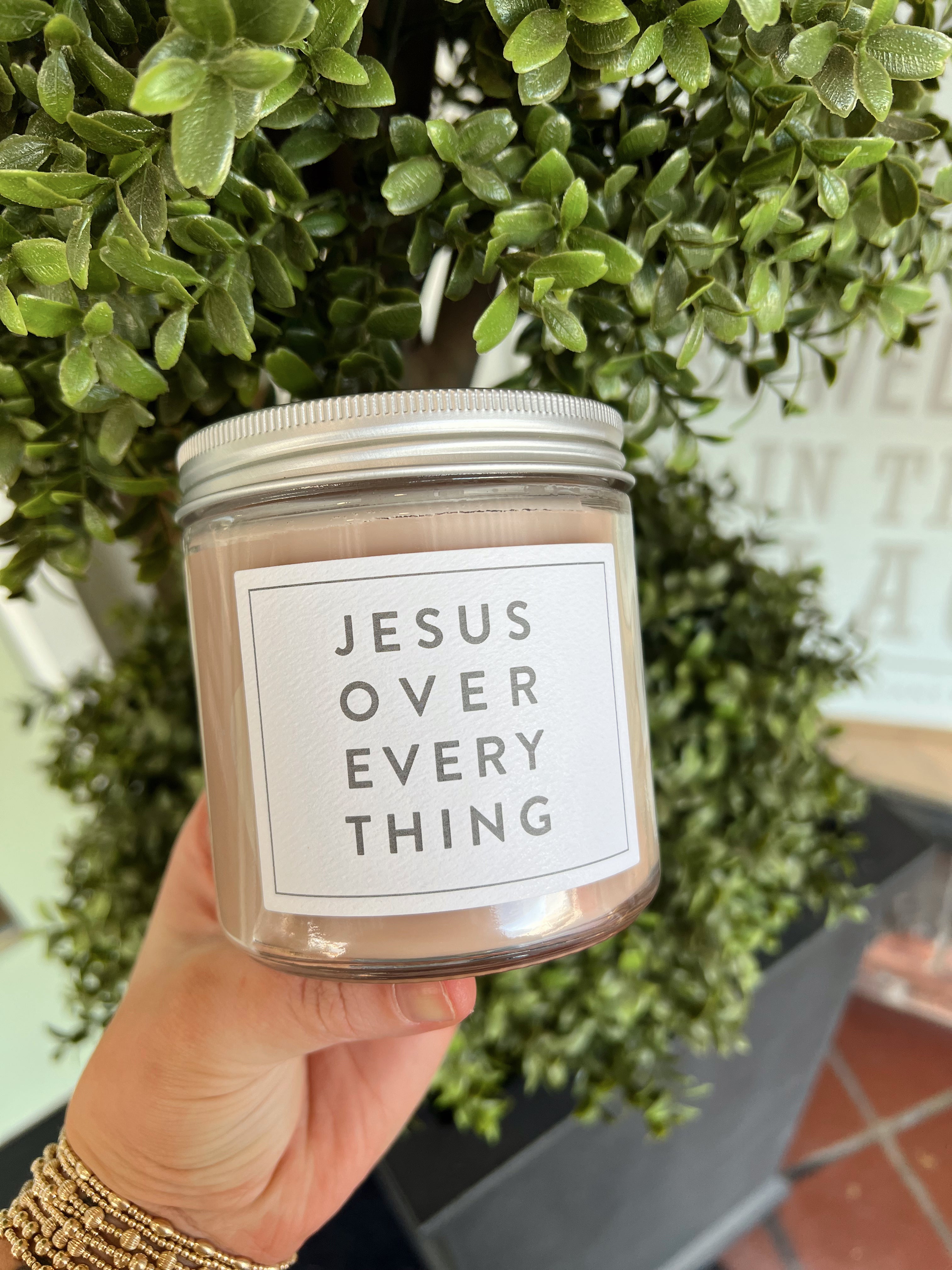 Sweet Grace Collection Candle Jesus Over Everything
