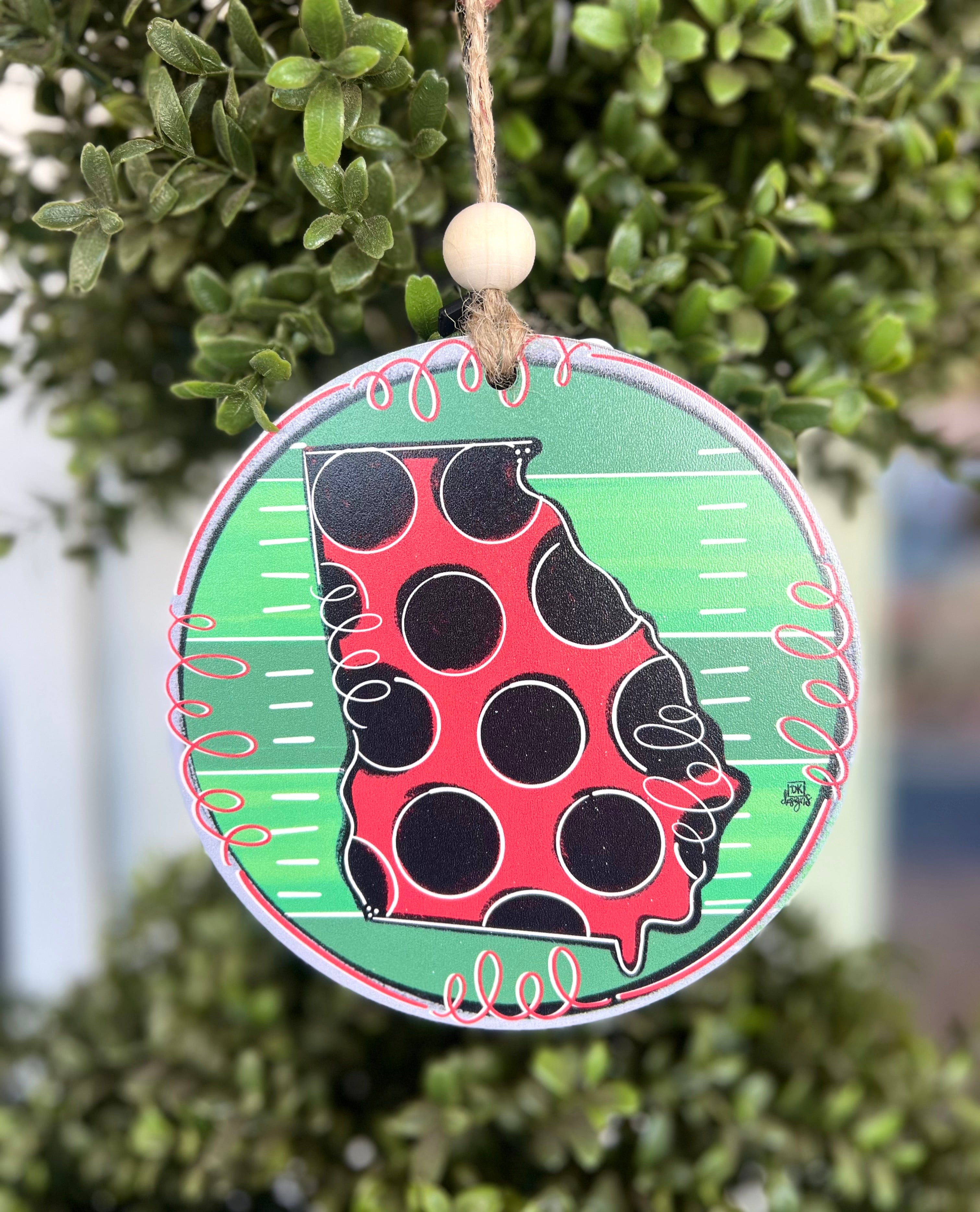 State of Georgia Football Ornament