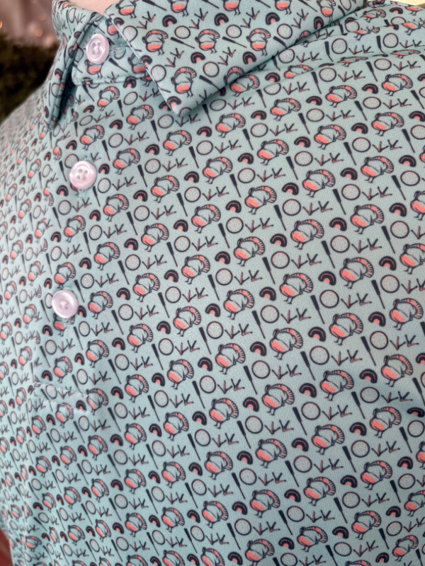 Clear Blue Essentials Performance Polo by Struttin' Cotton