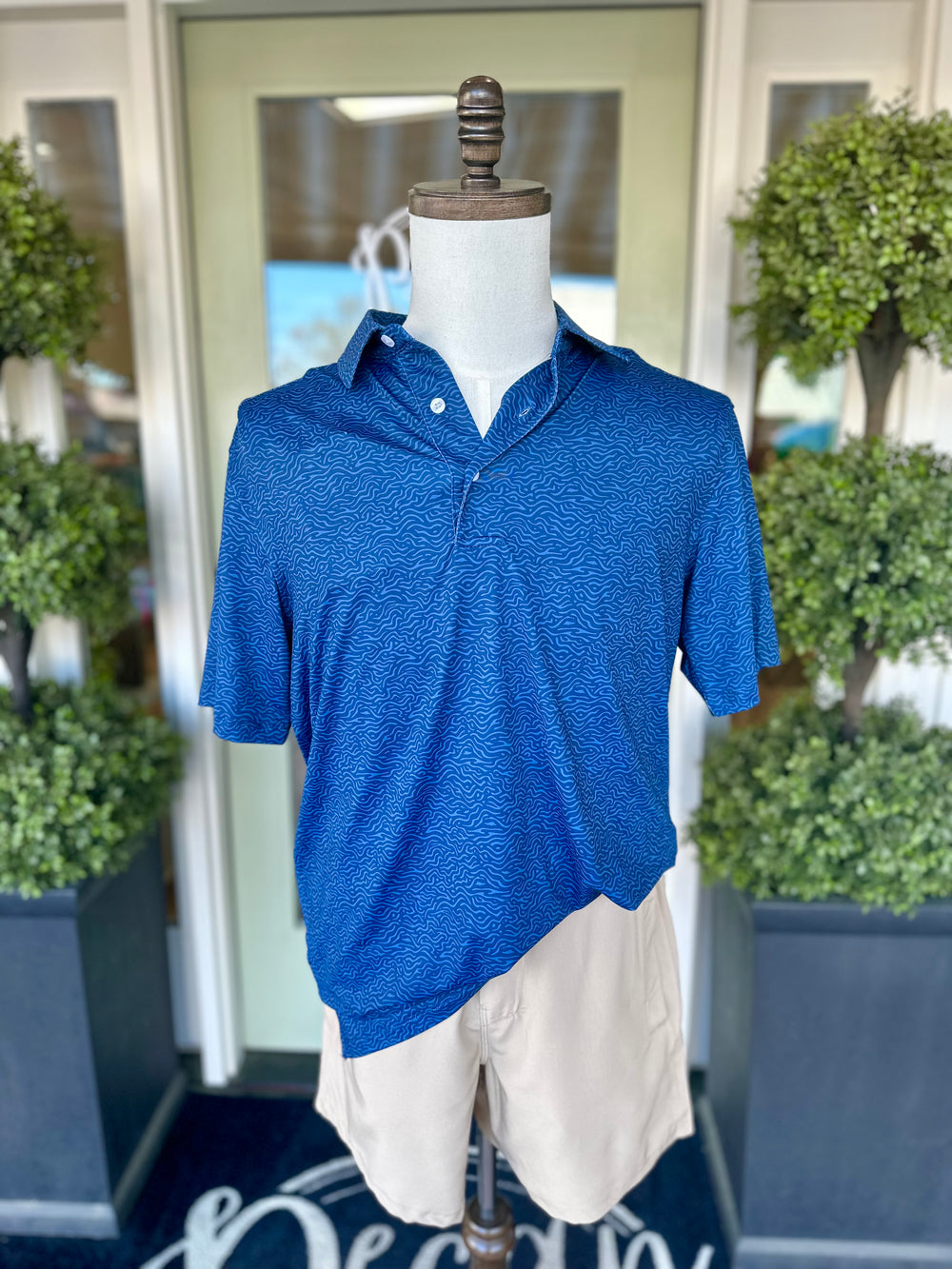 The Ashton Topo Navy Polo