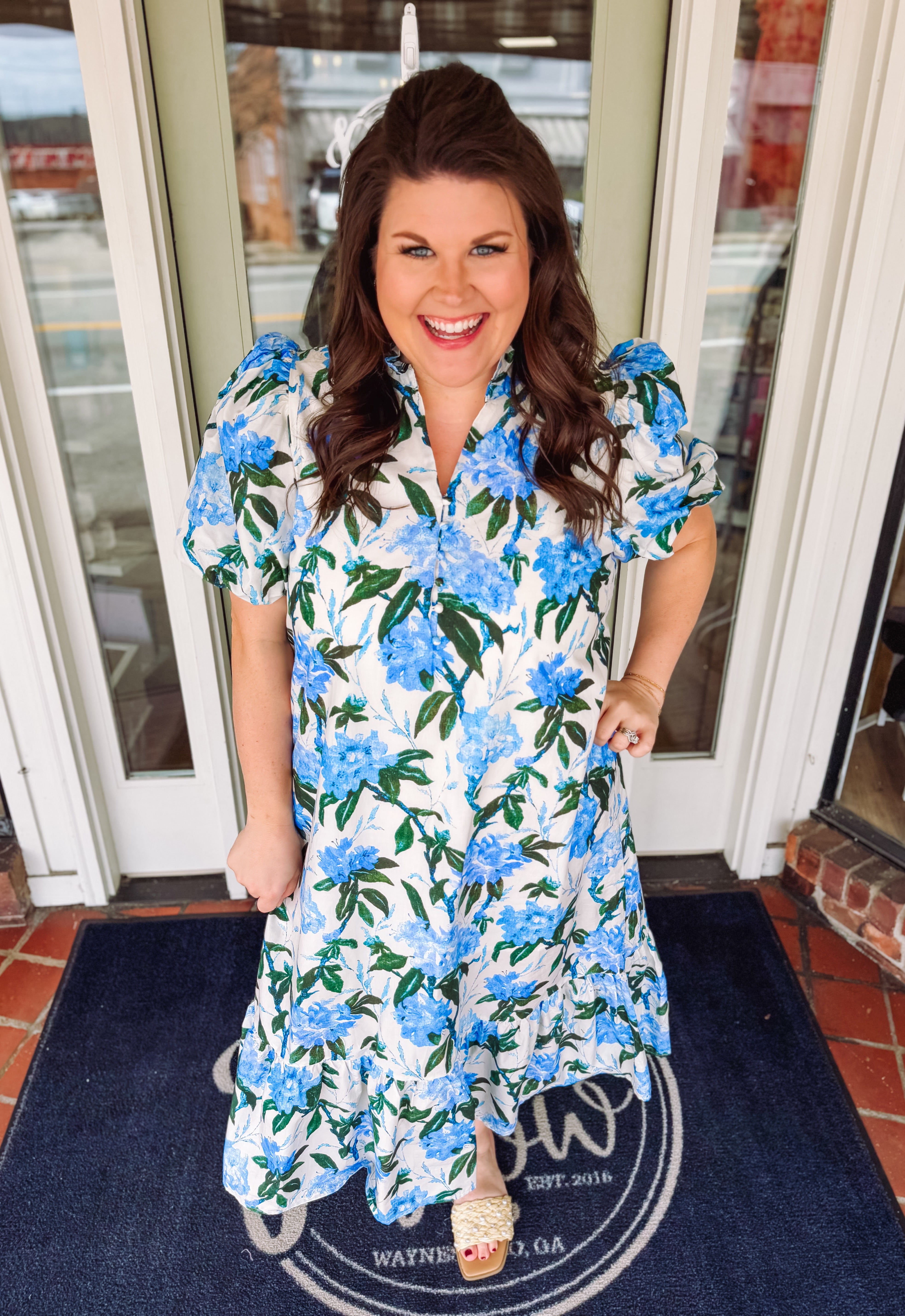 The Hensley Floral Midi Dress