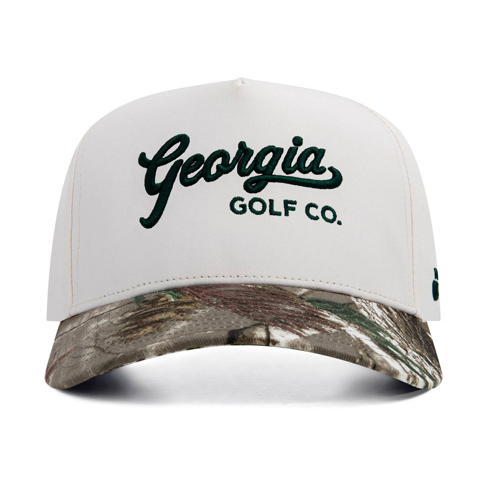 georgia golf hat on cream and camo 