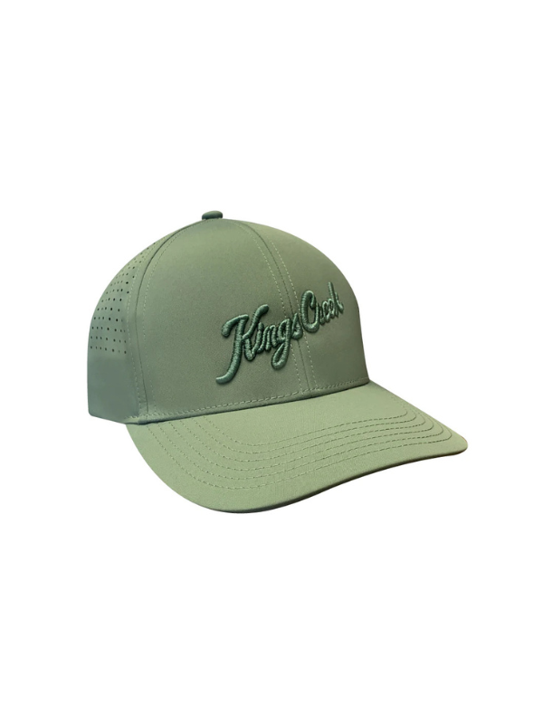 olive green performance hat by kings creek