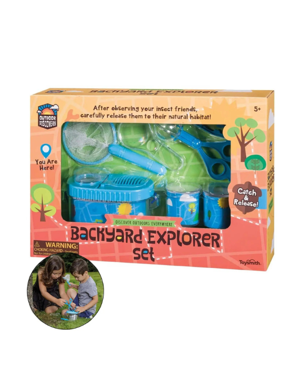 Backyard explorer set for observing insect friends and then releasing them back to their natural habitat 