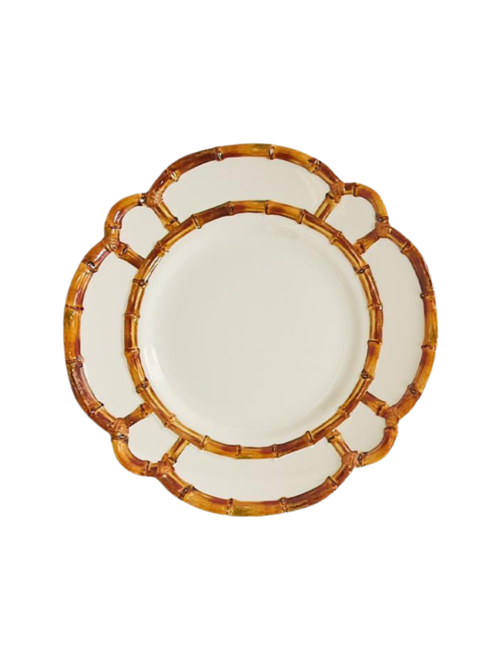 Bamboo Touch Dinner Plate chic decor boho kitchen serveware 