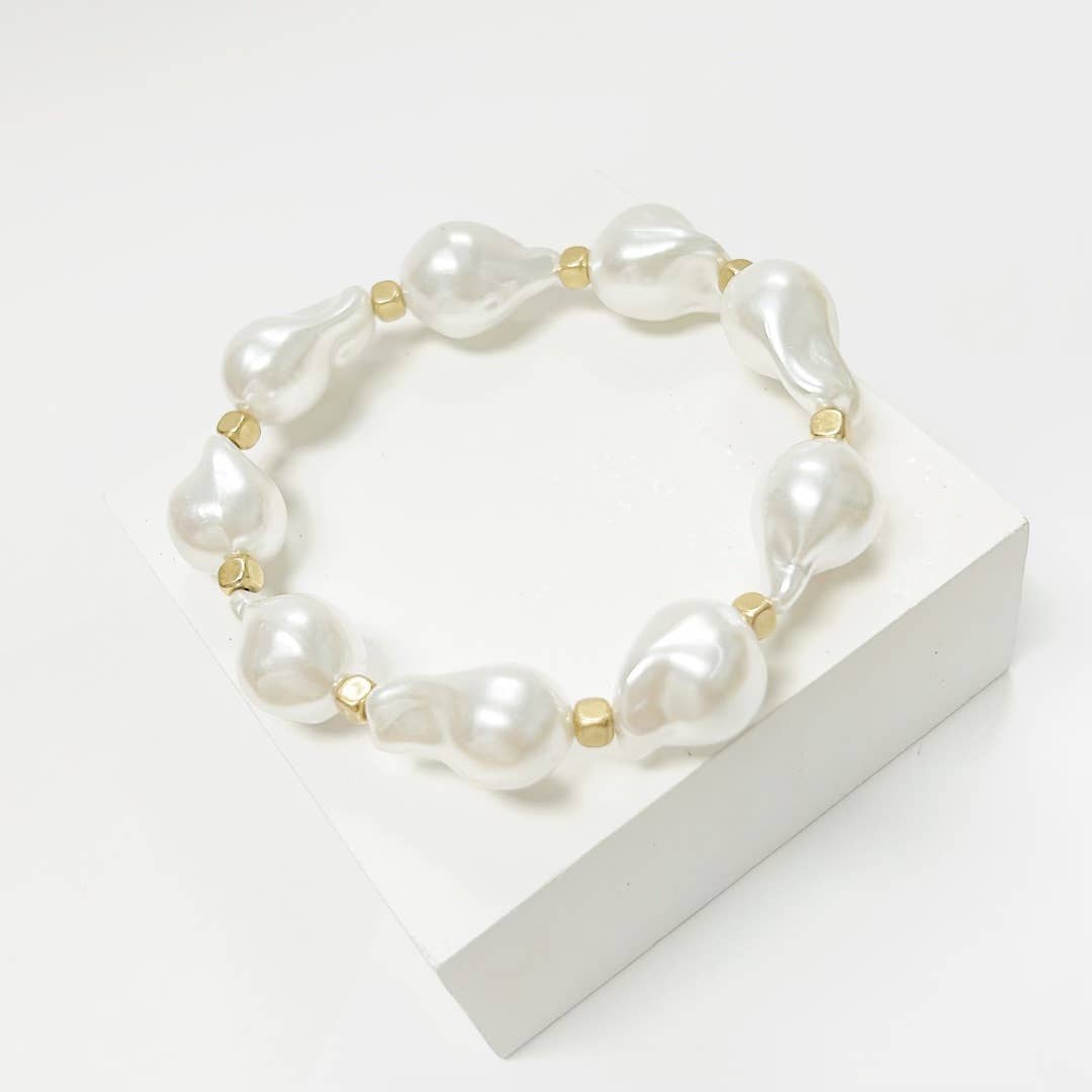 pearl stretch bracelet 
