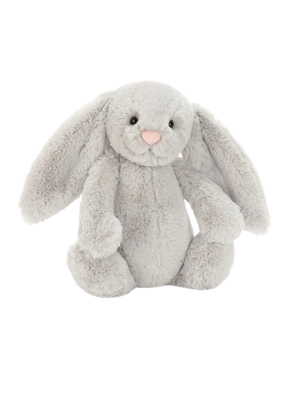 Bashful Silver Bunny by Jellycat plush kids toy 