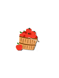fall Basket of Apples Mini Attachment by Happy Everything