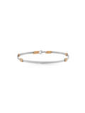 Gold and silver wire bracelet by Ronaldo, a timeless piece that can be worn for years to come 