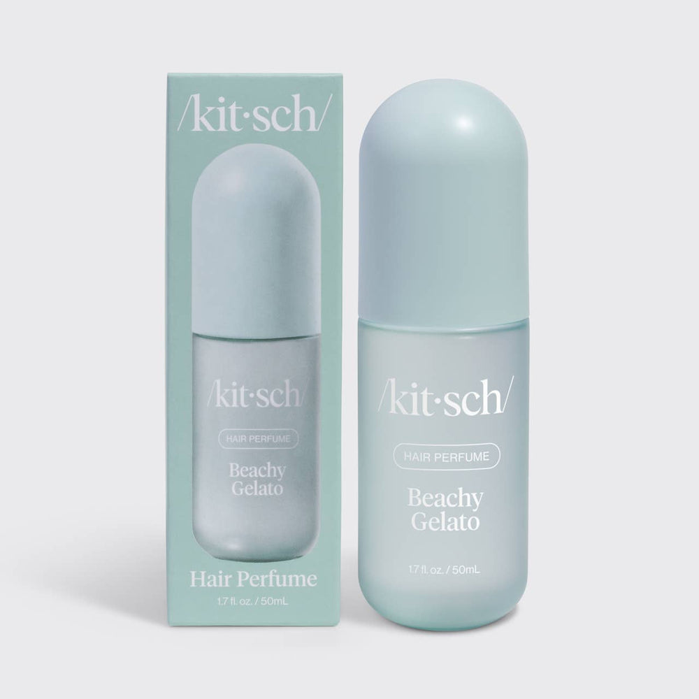 blue bottled hair scent smells like the beach 