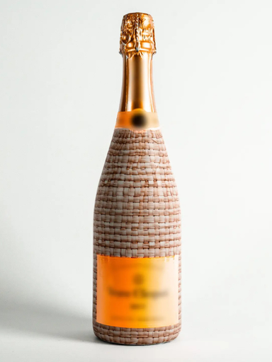 Decorative bottle wrap for champagne bottles